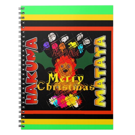 Vrolijk kerstfeest en een gelukkig nieuwjaar notitieboek (Voorkant)