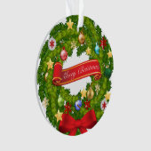 Vrolijk kerstfeest en een gelukkig nieuwjaar! ornament (voorkant)