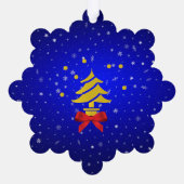 Vrolijk kerstfeest en een gelukkig nieuwjaar! ornament kaart (Achterkant)