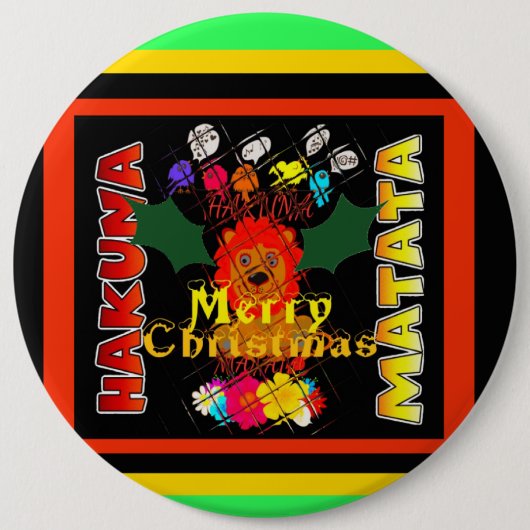 Vrolijk kerstfeest en een gelukkig nieuwjaar ronde button 6,0 cm (Voorkant)