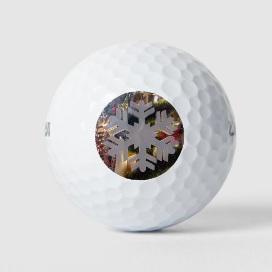 Vrolijk kerstfeest en een gelukkig nieuwjaar sneeu golfballen (Voorkant)
