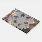 Vrolijk kerstfeest en een gelukkig nieuwjaar sneeu post-it® notes (Schuin)