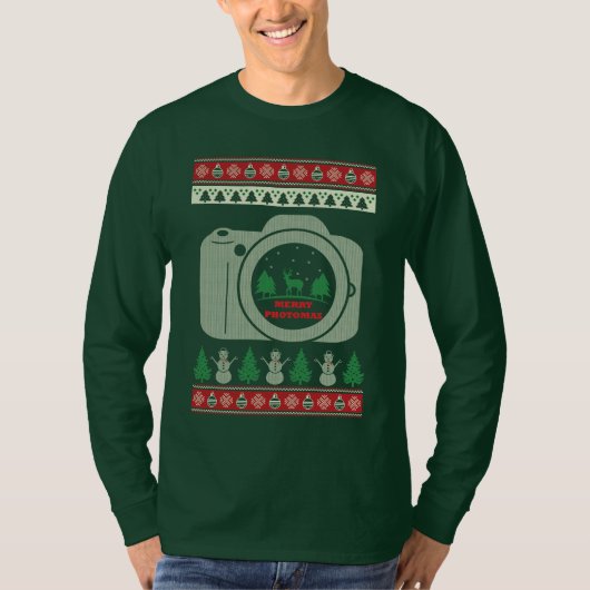 Vrolijk kerstfeest en een gelukkig nieuwjaar! t-shirt (Voorkant)