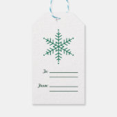 Vrolijk kerstfeest en een gelukkig nieuwjaarscadea cadeaulabel (Achterkant)