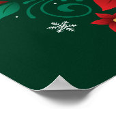 Vrolijk kerstfeest en een gelukkig Poster van het  (Hoek)