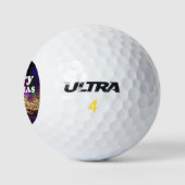 Vrolijk kerstfeest en een gelukkige nieuwjaarsgroe golfballen (Logo)