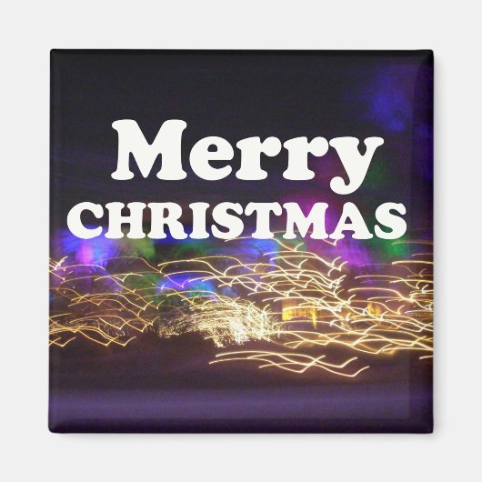 Vrolijk kerstfeest en een gelukkige nieuwjaarsgroe magneet (Voorkant)