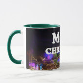 Vrolijk kerstfeest en een gelukkige nieuwjaarsgroe mok (Links)