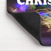 Vrolijk kerstfeest en een gelukkige nieuwjaarsgroe muismat (Hoek)