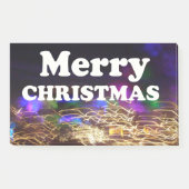 Vrolijk kerstfeest en een gelukkige nieuwjaarsgroe post-it® notes (Voorkant)