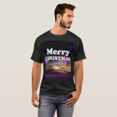 Vrolijk kerstfeest en een gelukkige nieuwjaarsgroe t-shirt (Voorkant volledig)