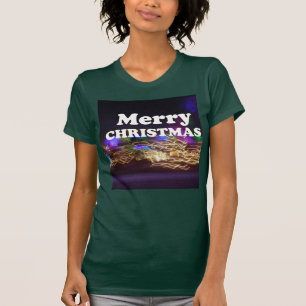 Vrolijk kerstfeest en een gelukkige nieuwjaarsgroe t-shirt