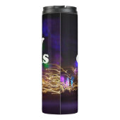 Vrolijk kerstfeest en een gelukkige nieuwjaarsgroe thermosbeker (Achterkant)