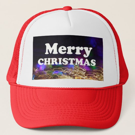 Vrolijk kerstfeest en een gelukkige nieuwjaarsgroe trucker pet (Voorkant)