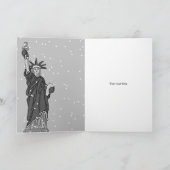 Vrolijk Kerstfeest en een gelukkige Vrijheid van h Feestdagen Kaart (Binnen)