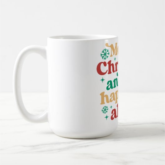 Vrolijk kerstfeest en een Happy Always Coffee Mok (Links)
