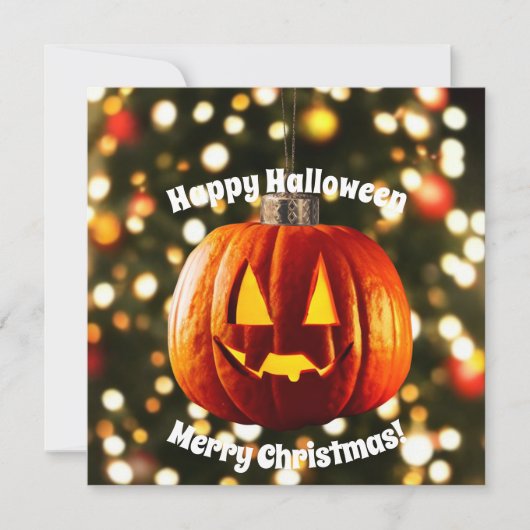 Vrolijk kerstfeest en een Happy Halloween (Voorkant)