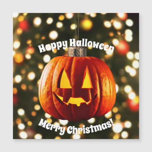 Vrolijk kerstfeest en een Happy Halloween (Voorkant)