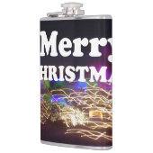 Vrolijk kerstfeest en een Happy New Year begroetin Heupfles (Links)