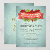 Vrolijk kerstfeest en een prettige nieuwjaarsuitno kaart (Voorkant / Achterkant)