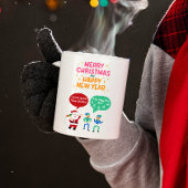 Vrolijk kerstfeest en een vrolijk nieuwjaar Mok