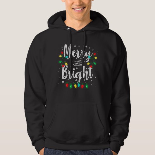Vrolijk kerstfeest en feestelijke feestelijke fees hoodie (Voorkant)