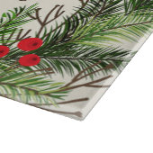 Vrolijk kerstfeest en fijne feestdagen snijplank (Hoek)