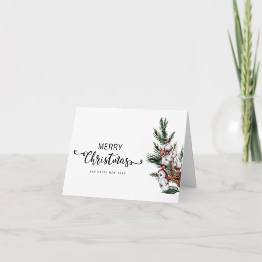 Vrolijk Kerstfeest en foto Groet Kerstmis Kaart (Voorkant)