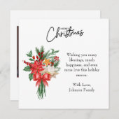 Vrolijk kerstfeest en foto kerst Kaart (Voorkant / Achterkant)