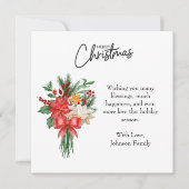 Vrolijk kerstfeest en foto kerst Kaart (Voorkant)