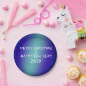 Vrolijk kerstfeest en gelukkig Nieuw Papieren Bordje (Feest)