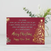 Vrolijk kerstfeest en gelukkig nieuwjaar (Staand voorkant)