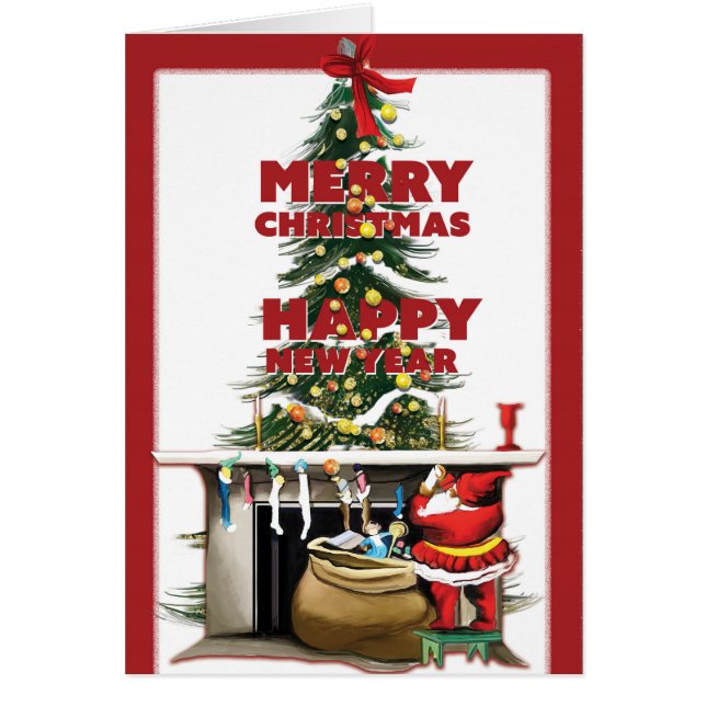 Vrolijk kerstfeest en gelukkig nieuwjaar (Voorkant)