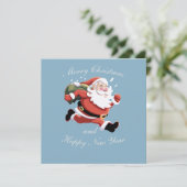 Vrolijk kerstfeest en gelukkig nieuwjaar (Staand voorkant)