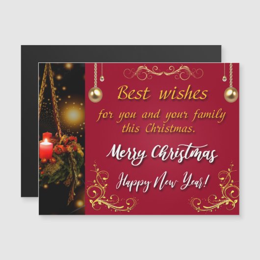 Vrolijk kerstfeest en gelukkig nieuwjaar (Voorkant / Achterkant)