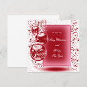 Vrolijk kerstfeest en gelukkig nieuwjaar (Voorkant / Achterkant)