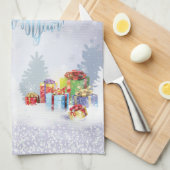 Vrolijk kerstfeest en gelukkig nieuwjaar 2022 XMAS Theedoek (Quarter Fold)