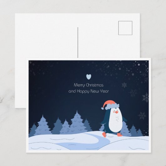 Vrolijk Kerstfeest en Gelukkig Nieuwjaar 2024 Briefkaart (Voorkant / Achterkant)