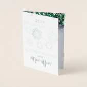 Vrolijk kerstfeest en gelukkig nieuwjaar! 2025 Vuu Folie Kaarten (Voorkant)