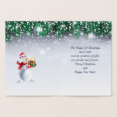 Vrolijk kerstfeest en gelukkig nieuwjaar! 2025 Vuu Folie Kaarten (Binnen)