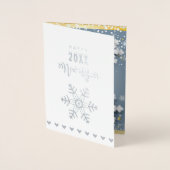 Vrolijk kerstfeest en gelukkig nieuwjaar! 2026 XMA Folie Kaarten (Voorkant)