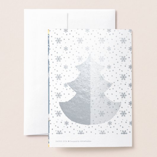 Vrolijk kerstfeest en gelukkig nieuwjaar! 2026 XMA Folie Kaarten (Met envelop)