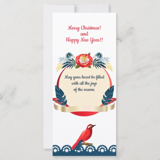 Vrolijk kerstfeest en gelukkig nieuwjaar! 20XX Bla (Achterkant)