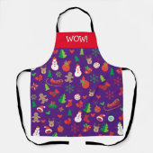 Vrolijk kerstfeest en gelukkig nieuwjaar! 20XX XMA Schort (Voorkant)