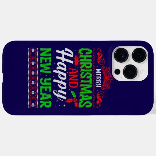 Vrolijk kerstfeest en gelukkig nieuwjaar-61064 Case-Mate iPhone case (Achterkant (horizontaal))
