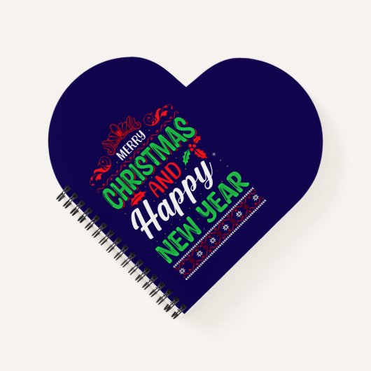 Vrolijk Kerstfeest en Gelukkig Nieuwjaar-61064 Hoo Notitieboek (Voorkant)