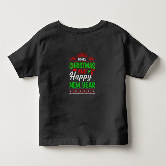 Vrolijk kerstfeest en gelukkig nieuwjaar-61064 kinder shirts (Achterkant)