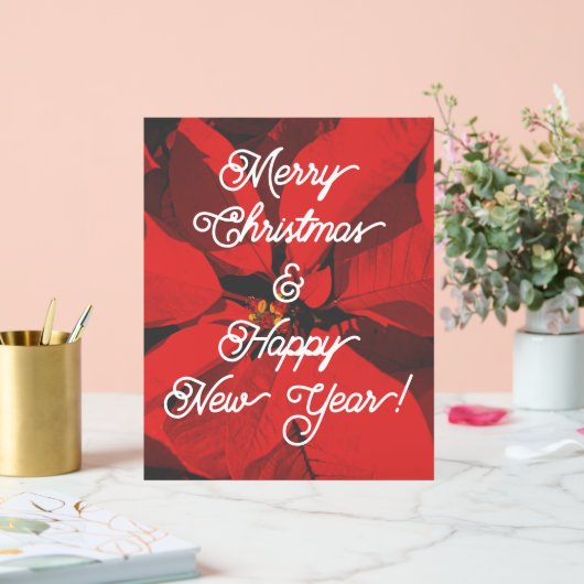 Vrolijk kerstfeest en gelukkig nieuwjaar acryl bord (Huwelijk)