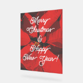 Vrolijk kerstfeest en gelukkig nieuwjaar acryl bord (Hoek)