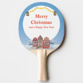 Vrolijk Kerstfeest en Gelukkig Nieuwjaar Best Tafeltennisbatje (Achterkant)